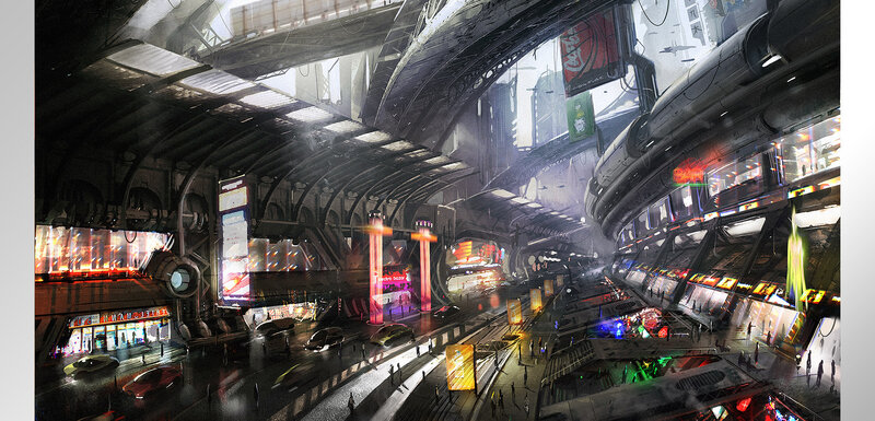 Futuristic City Station