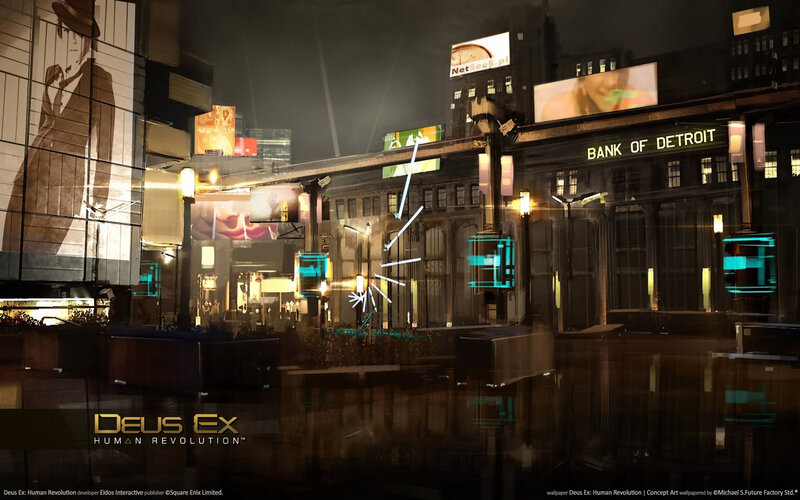 Futuristic City Street — Black, Dramatic, Night