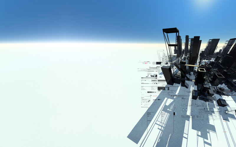 Futuristic City Structure — Blue