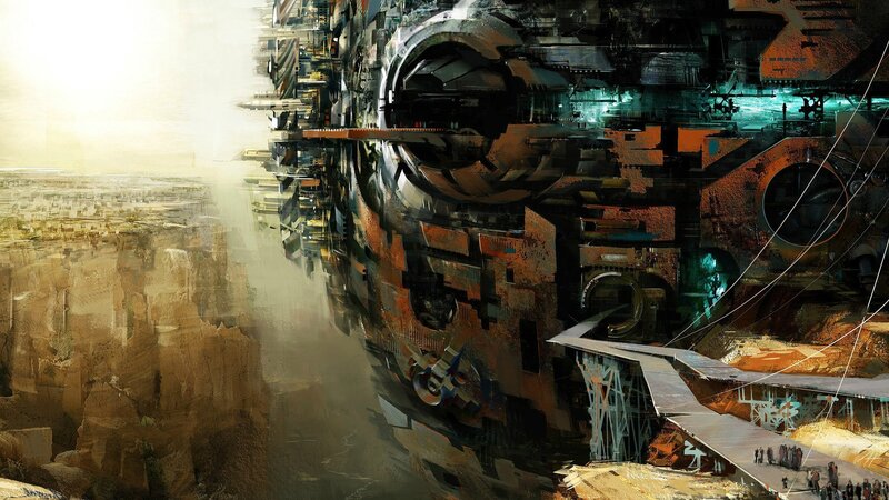 Futuristic City Structure — Brown, Dramatic, Afternoon