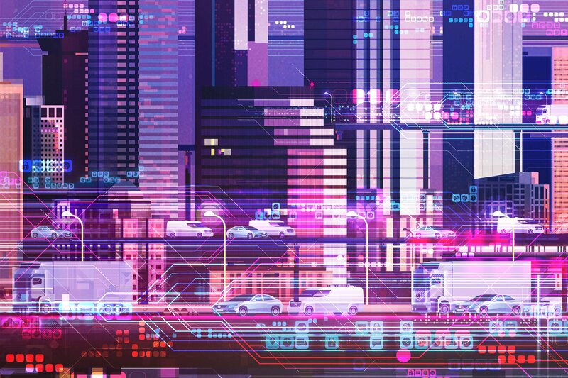 Futuristic City Traffic