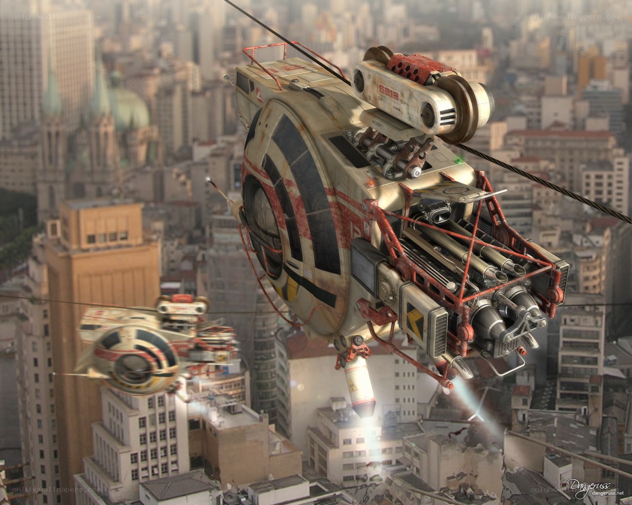 futuristic city transport