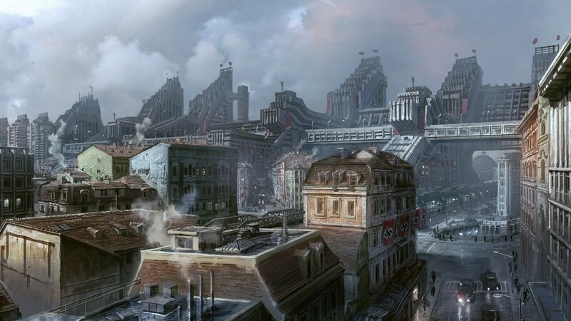 futuristic city under siege