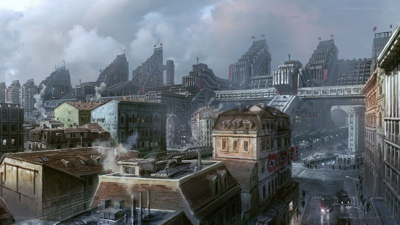 futuristic city under siege