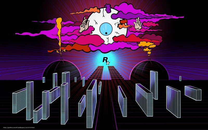 futuristic city with eye