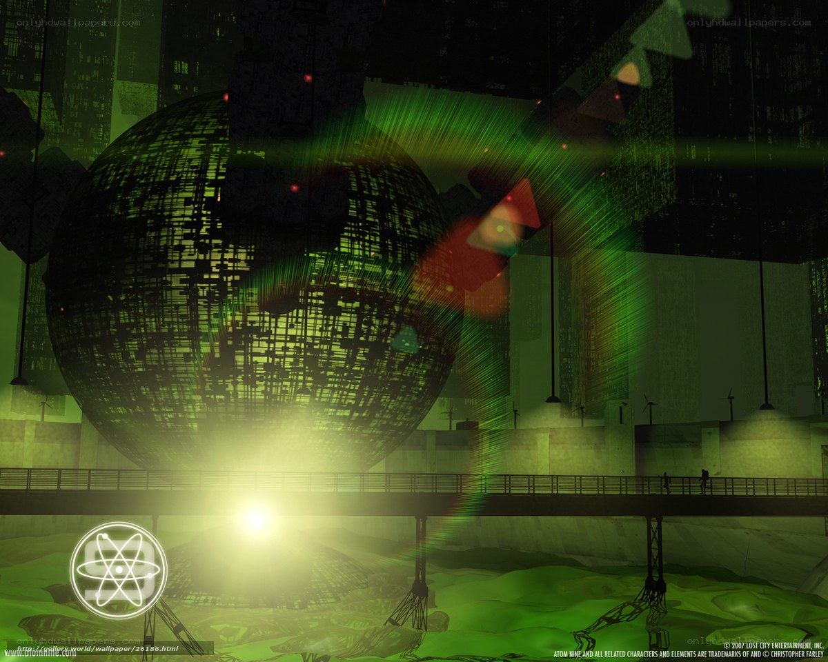 futuristic city with glowing sphere