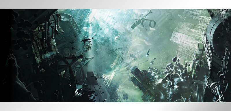 Futuristic City Wreckage