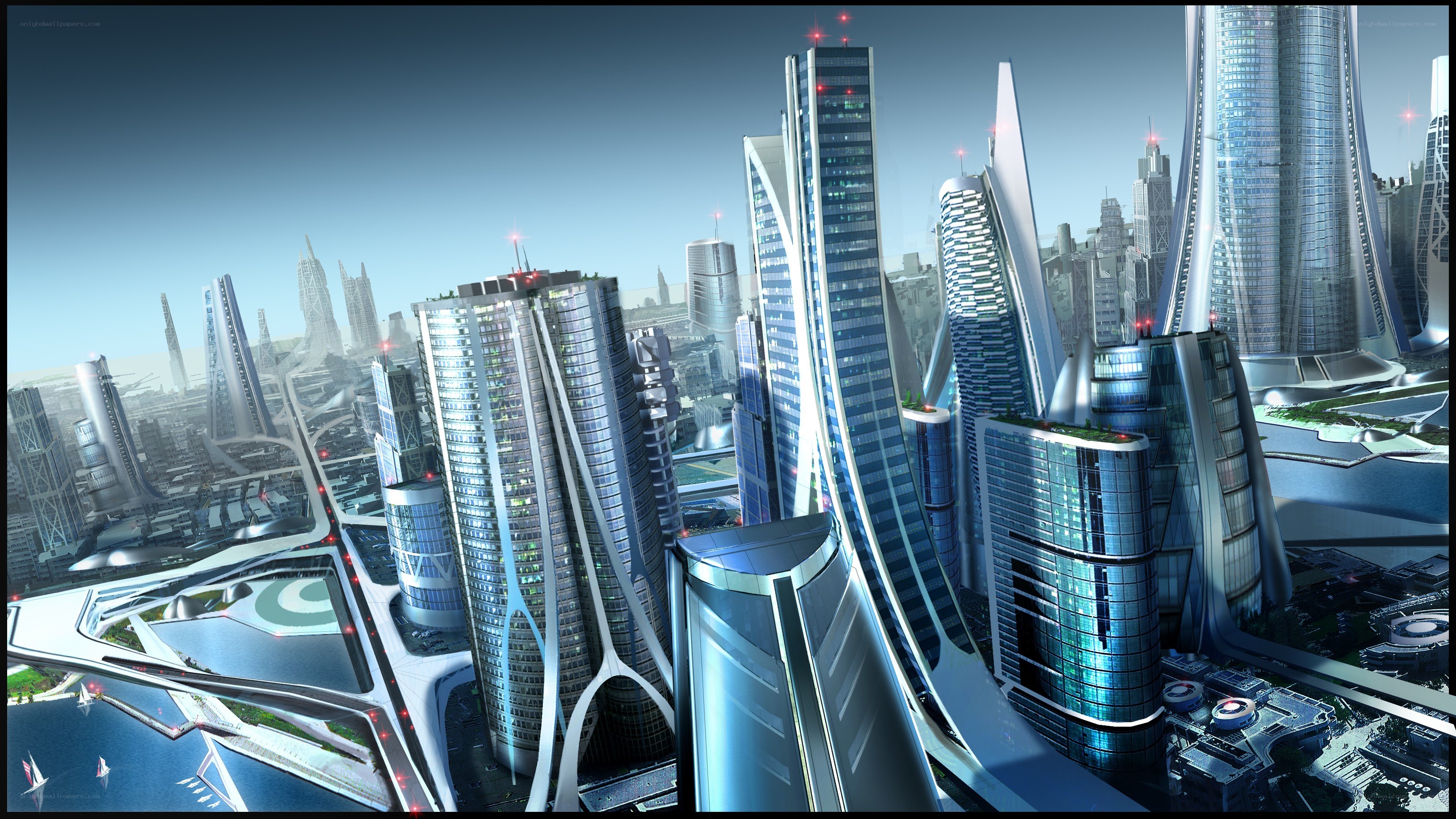 futuristic cityscape