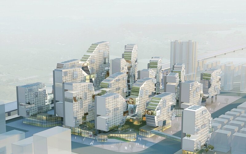 futuristic cityscape architecture