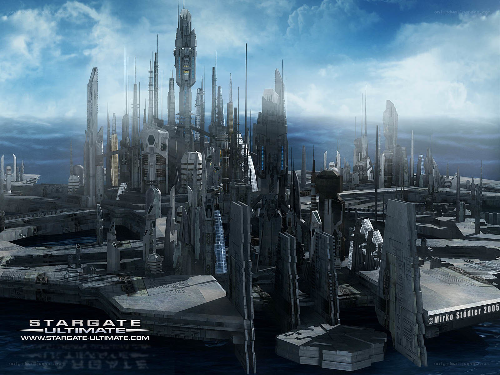 futuristic cityscape artwork