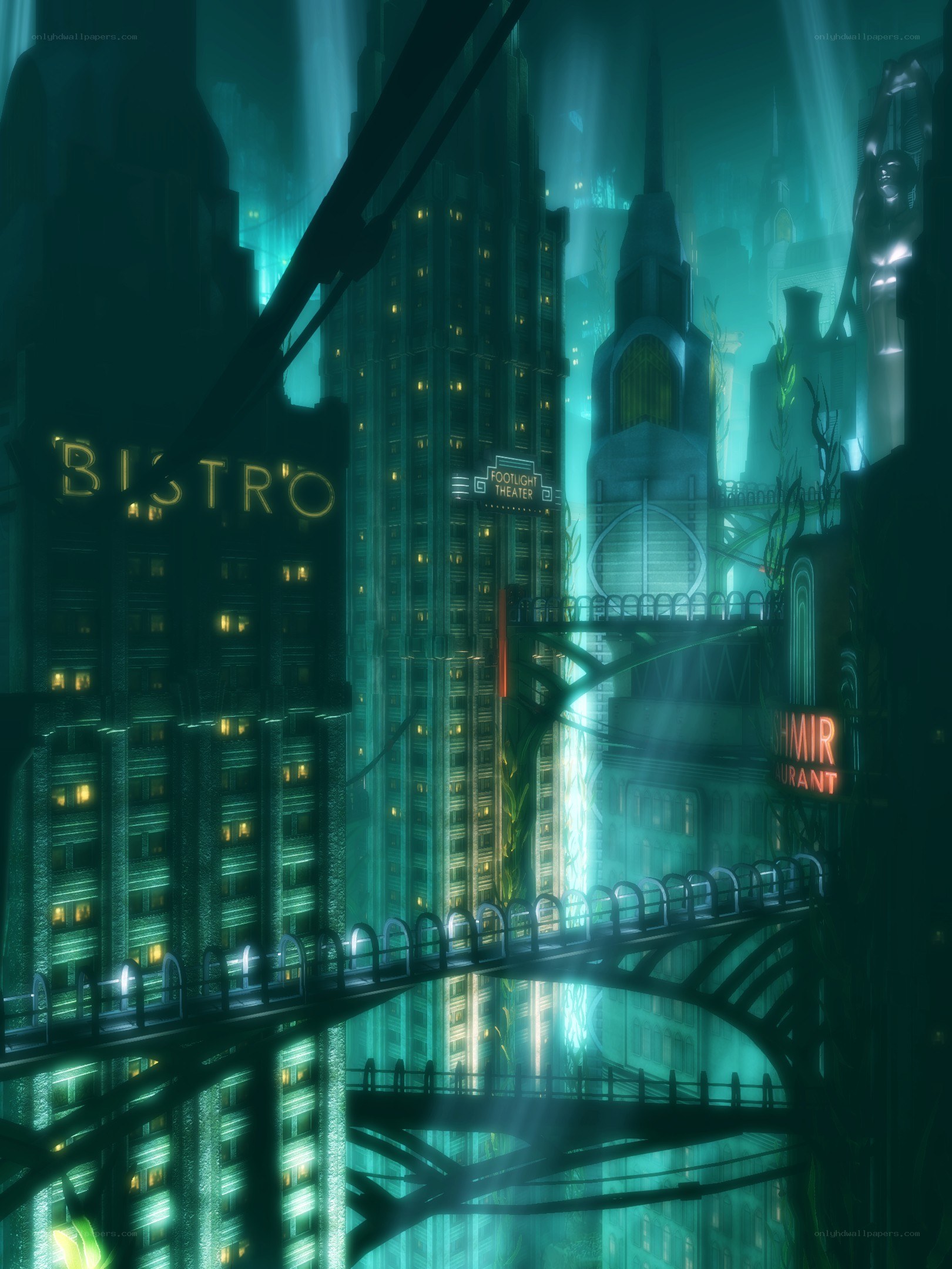 futuristic cityscape at night