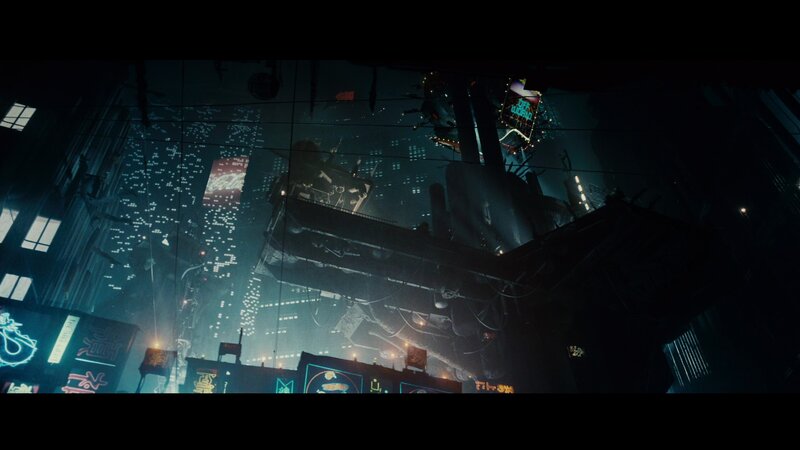 Futuristic Cityscape at Night — Black, Dystopian