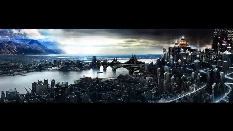 Futuristic Cityscape — Black, Dramatic, Night