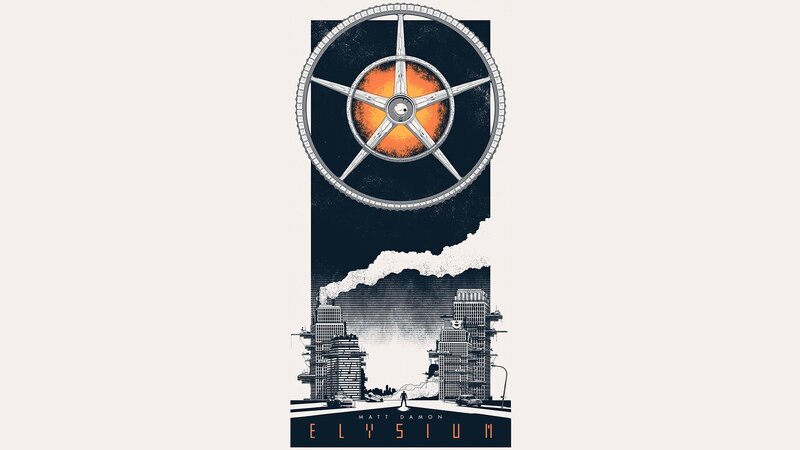 Futuristic Cityscape — Black, Dystopian