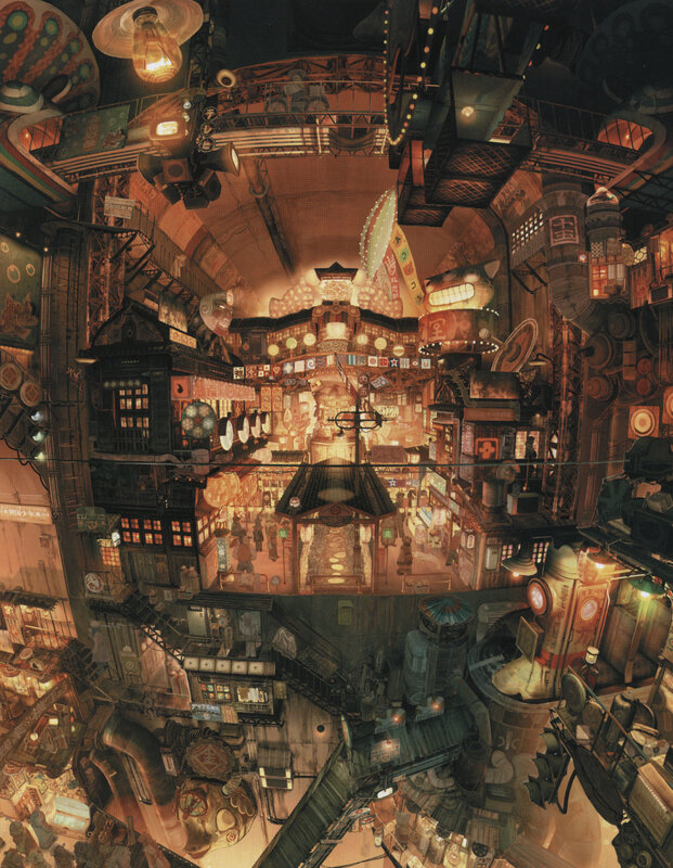 futuristic cityscape from animated film