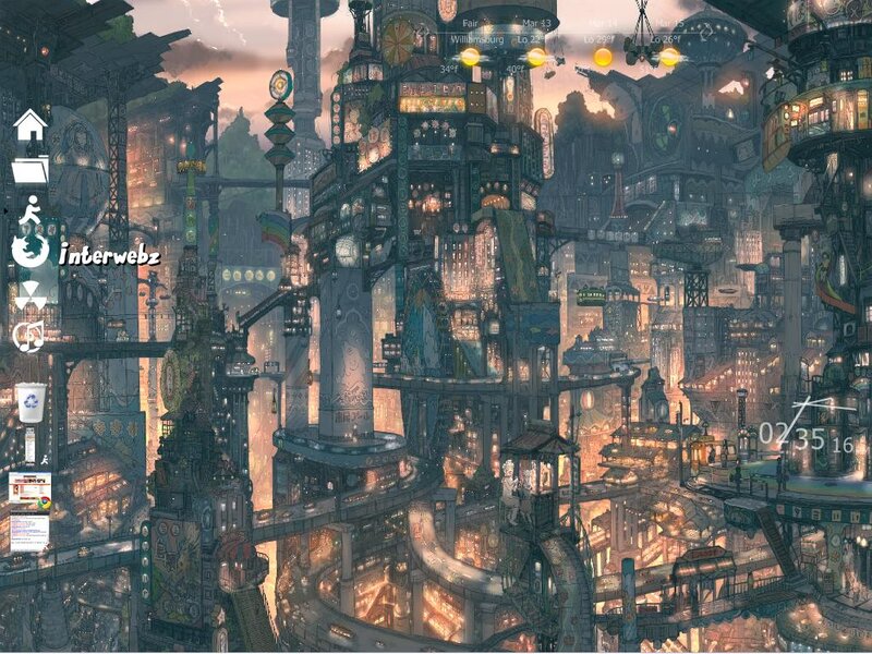 Futuristic Cityscape — Gray, Dramatic, Sunset, Digital Art, Buildings, Sky