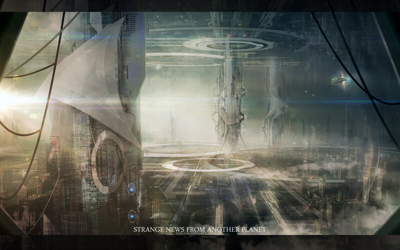 Futuristic Cityscape — Gray, Dystopian