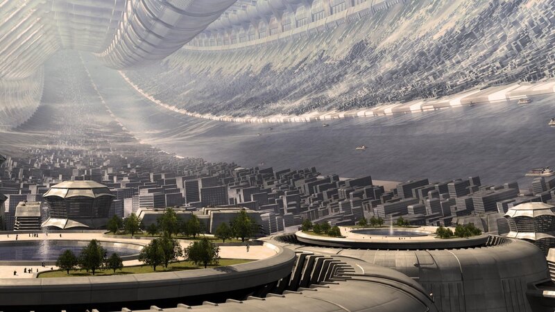 Futuristic Cityscape — Gray, Serene, Digital Art, City