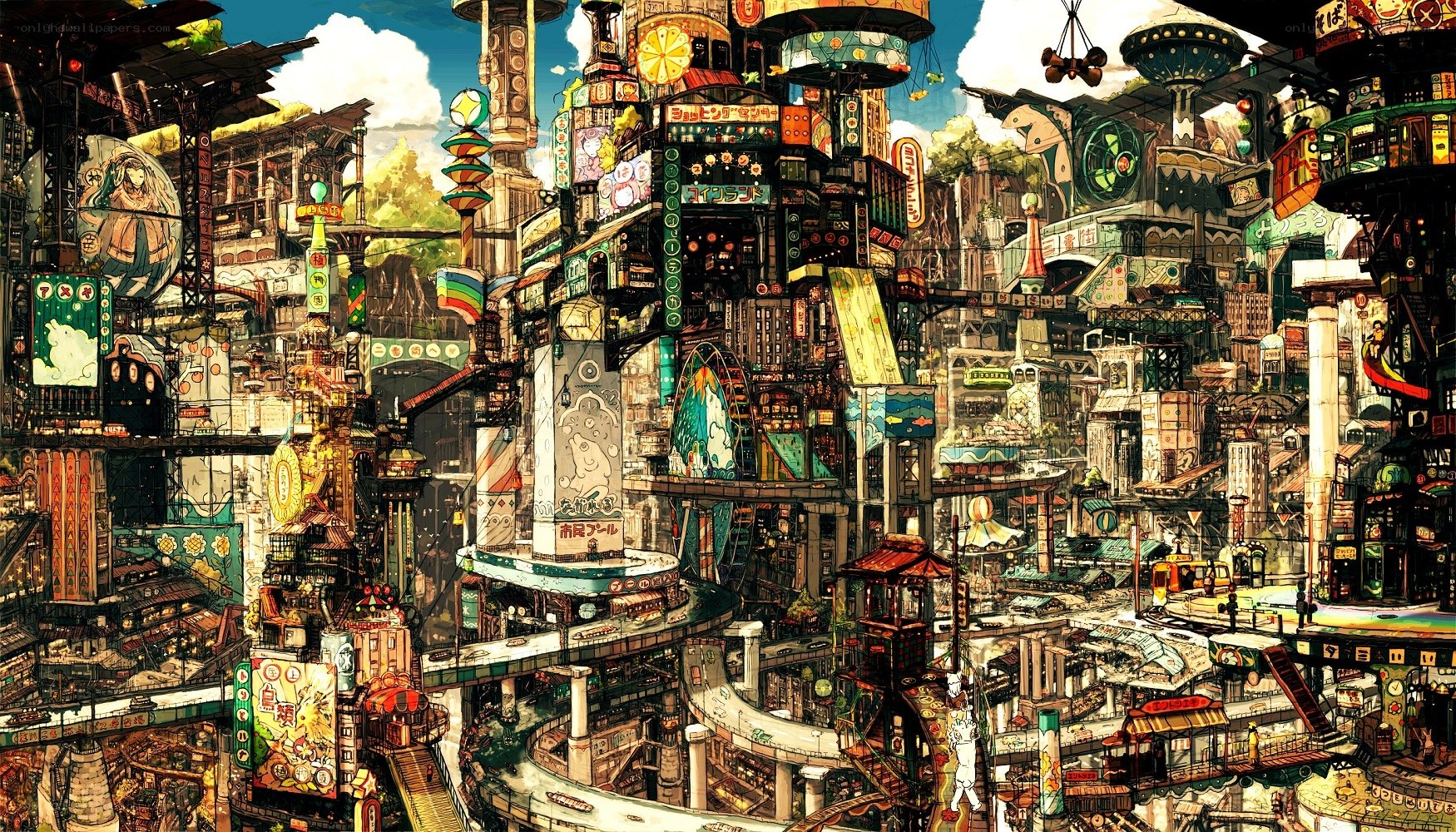 futuristic cityscape illustration