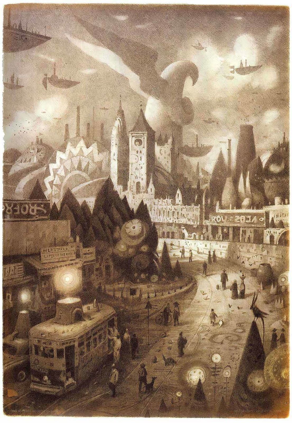 futuristic cityscape illustration