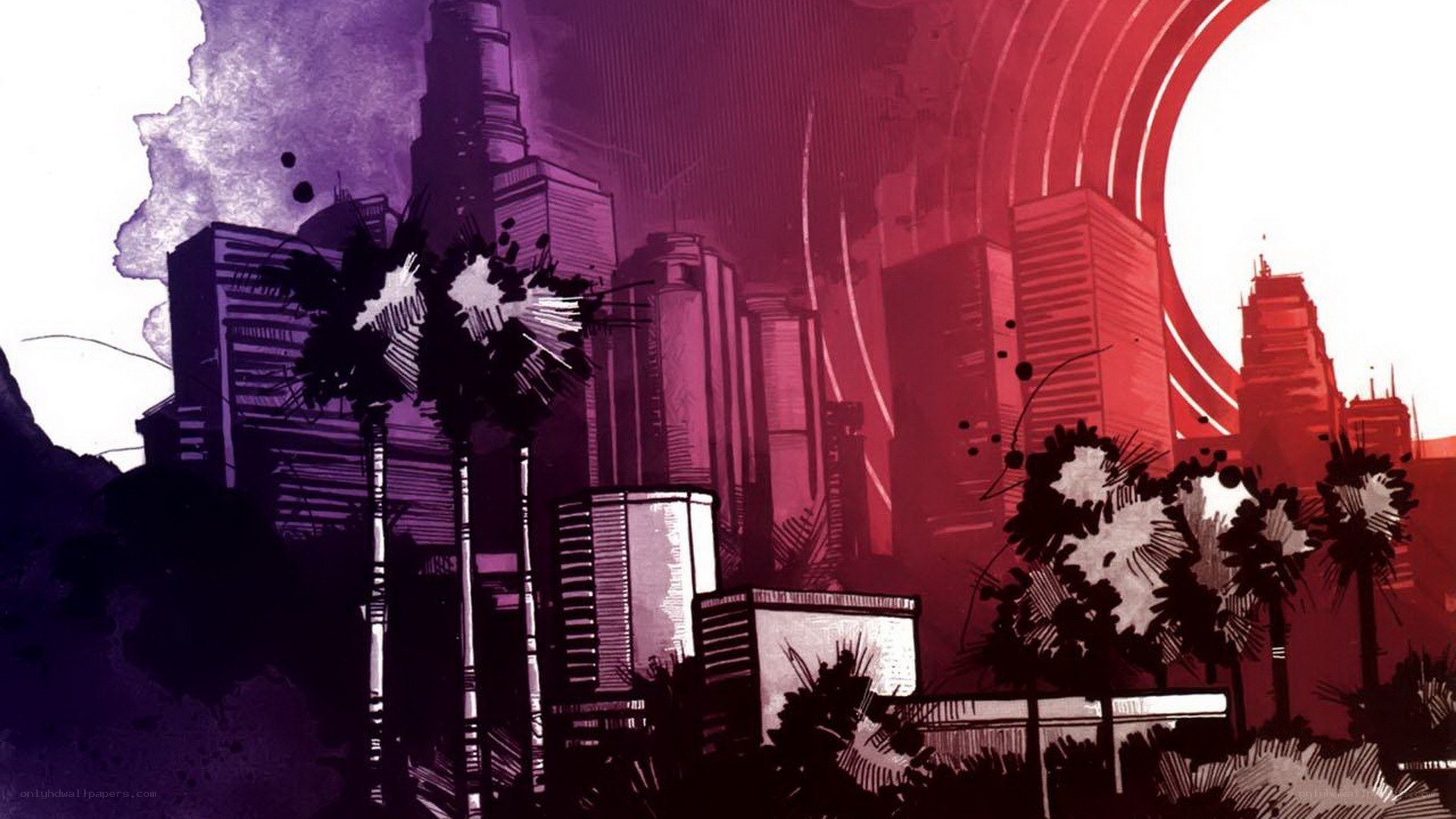 futuristic cityscape illustration