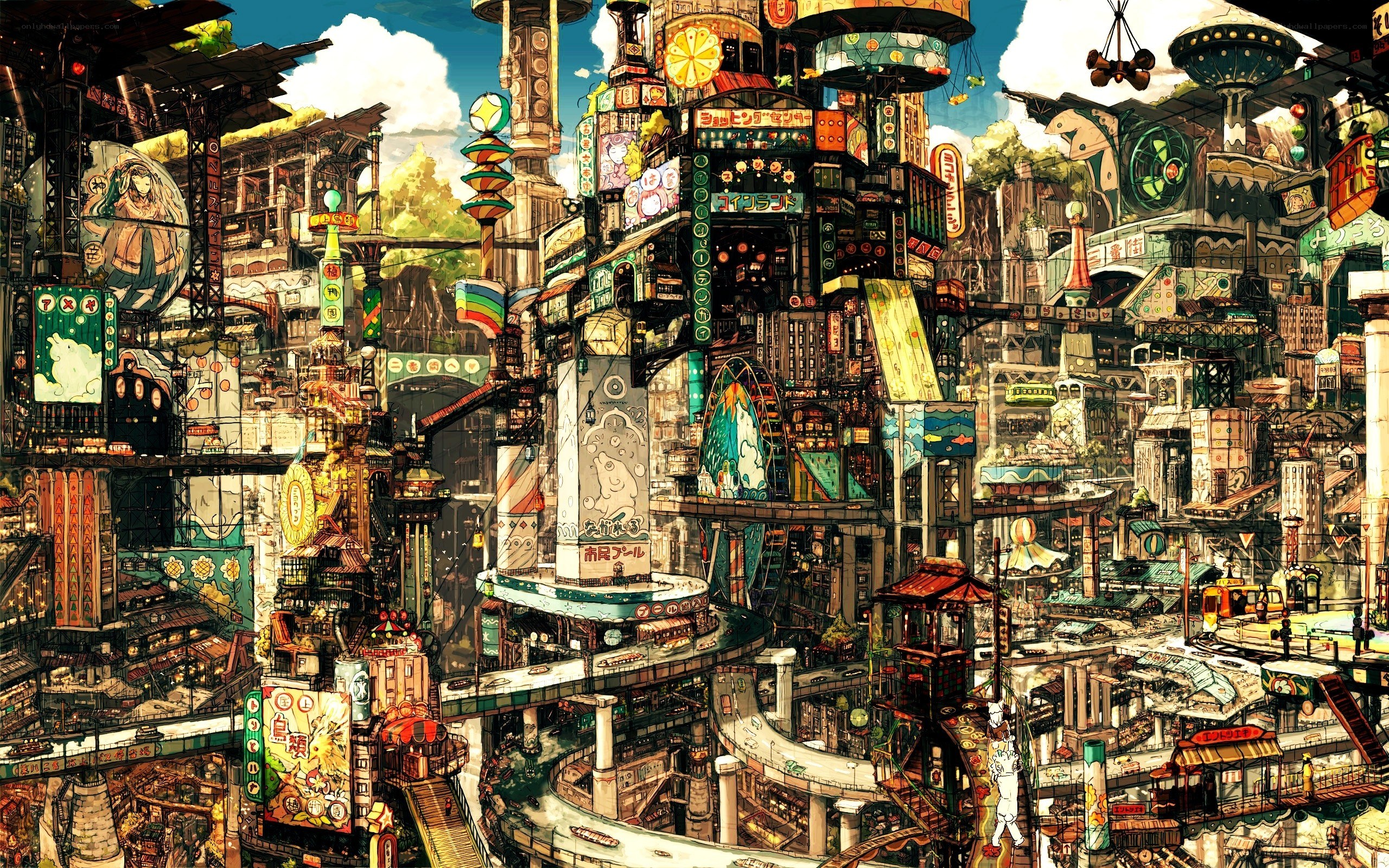 futuristic cityscape illustration
