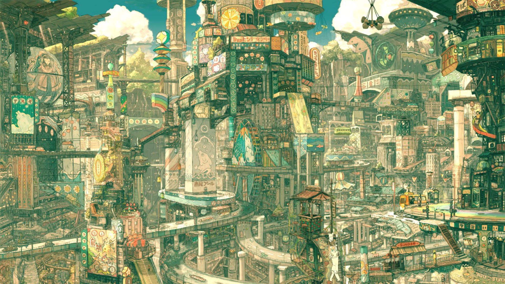 futuristic cityscape illustration