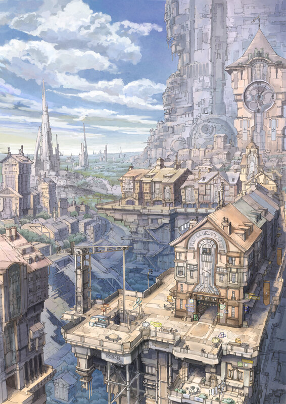 futuristic cityscape illustration