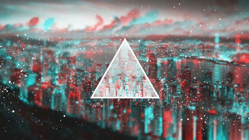 Futuristic Cityscape — Red, Dystopian