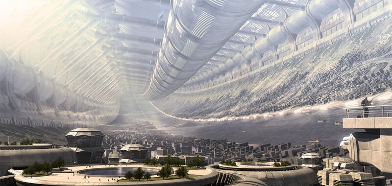 Futuristic Cityscape — Tunnel