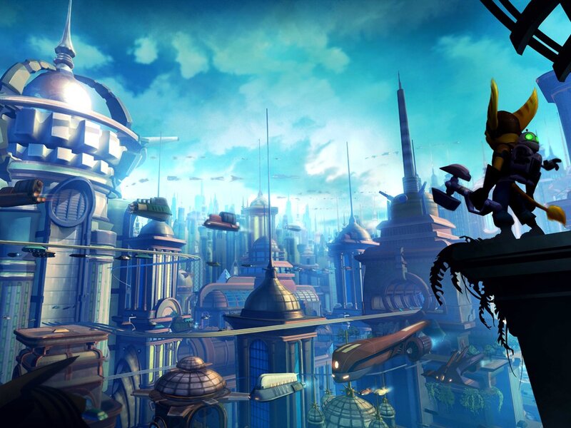 futuristic cityscape view
