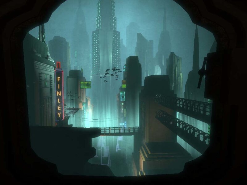 futuristic cityscape view