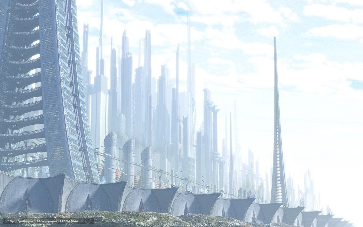 futuristic cityscape