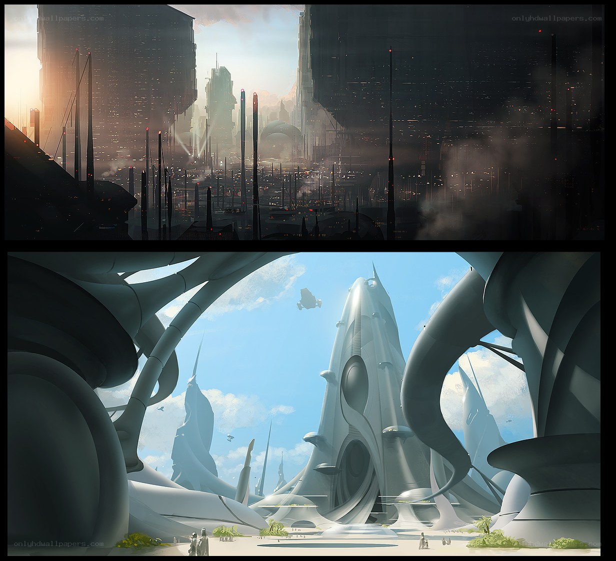 Futuristic cityscapes