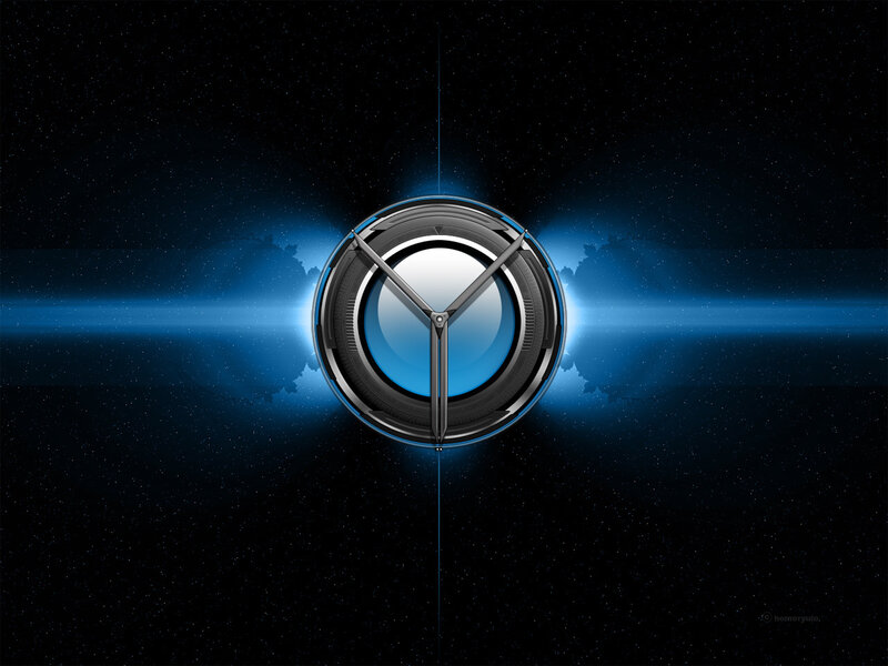 Futuristic Clock Design — Black
