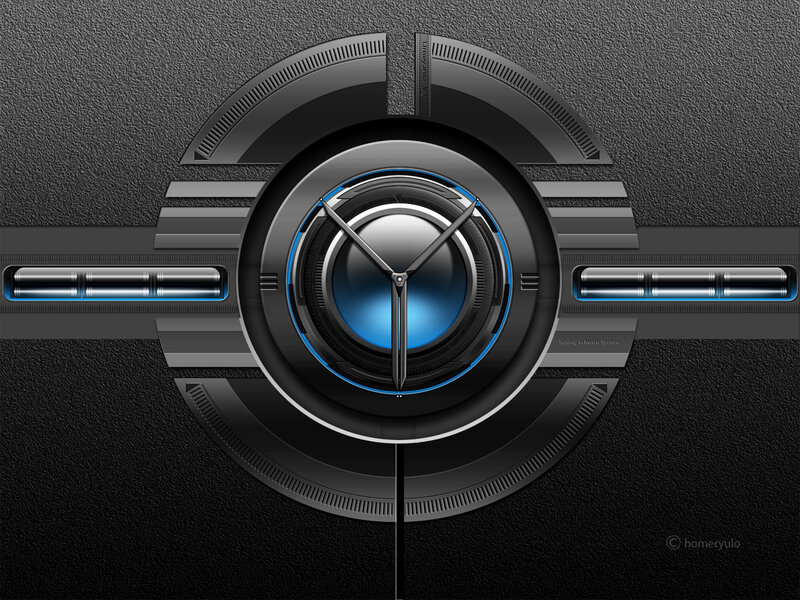 Futuristic Clock Design