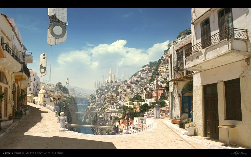 Futuristic Coastal Town