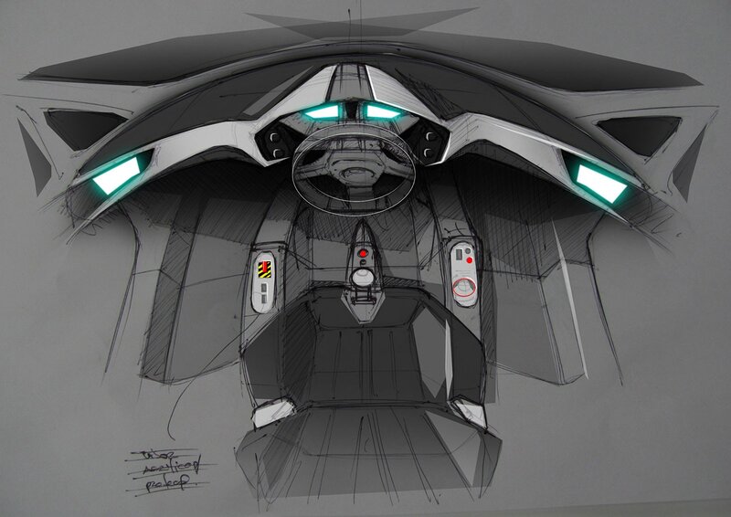 futuristic cockpit concept