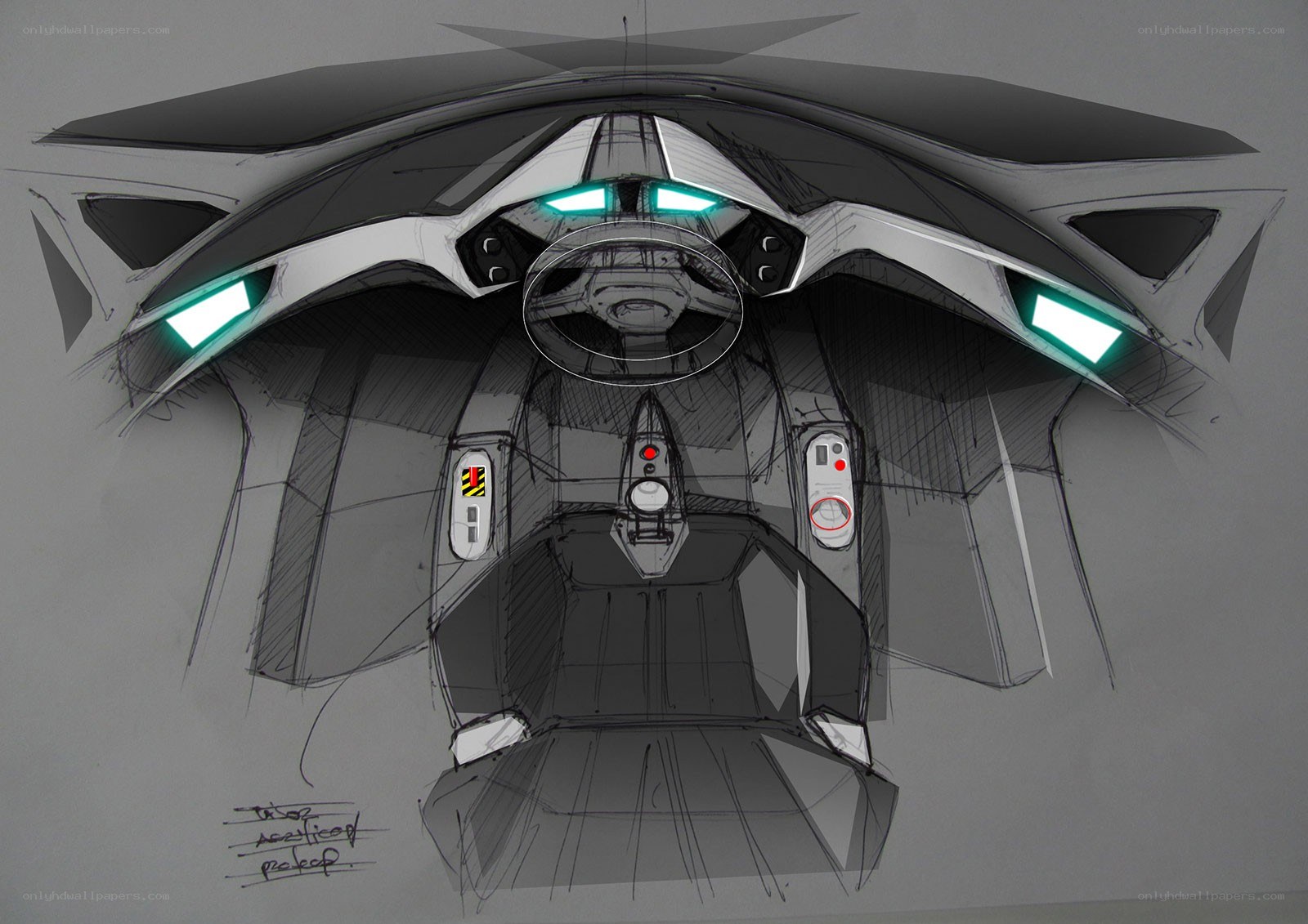 futuristic cockpit concept