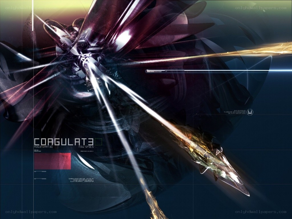 Futuristic combat scene with energy weapons