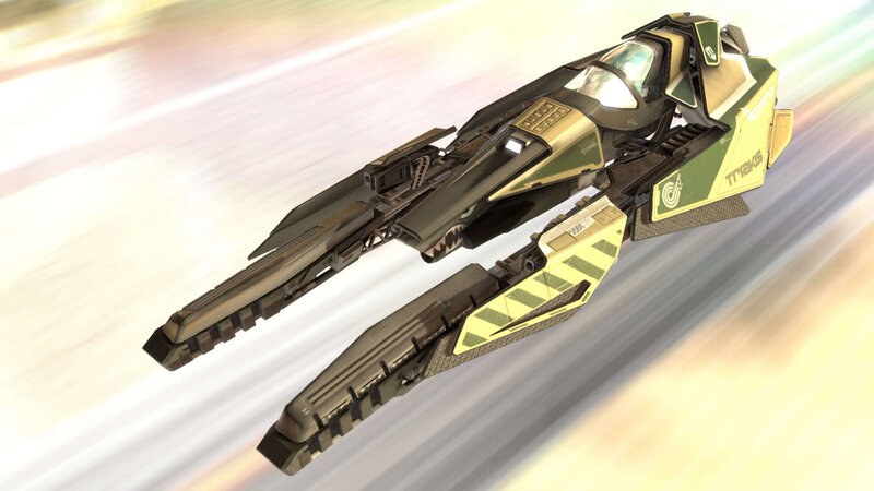 futuristic combat spacecraft