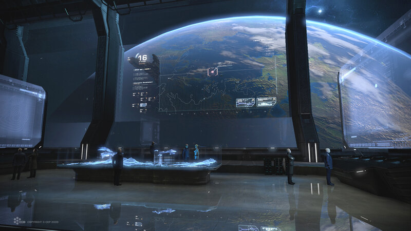 futuristic command center