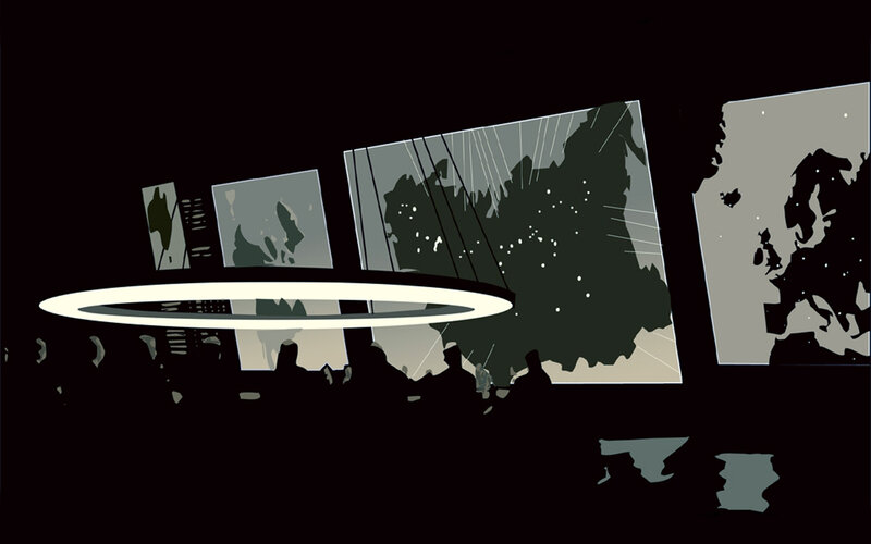 futuristic command center