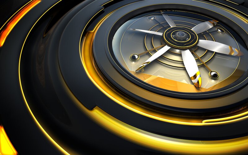 futuristic compass design