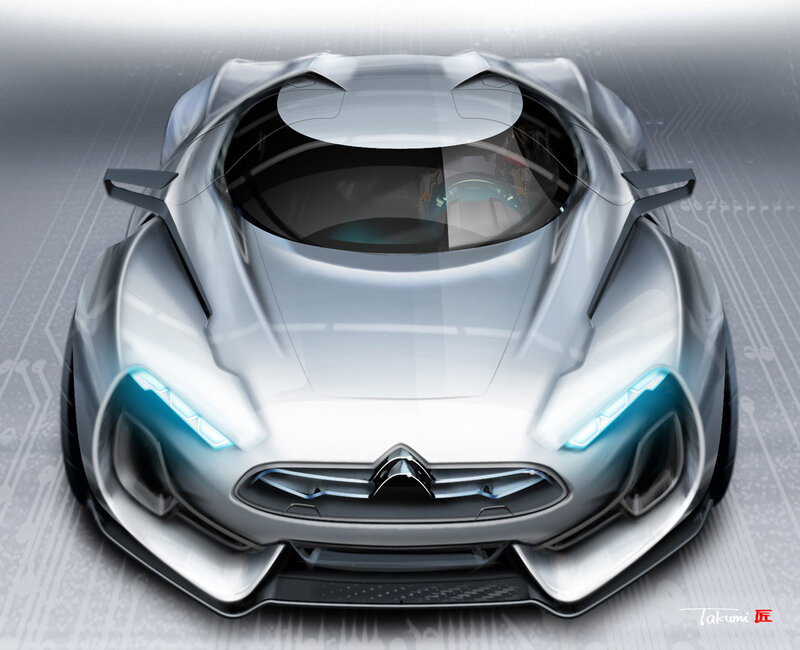 futuristic concept car