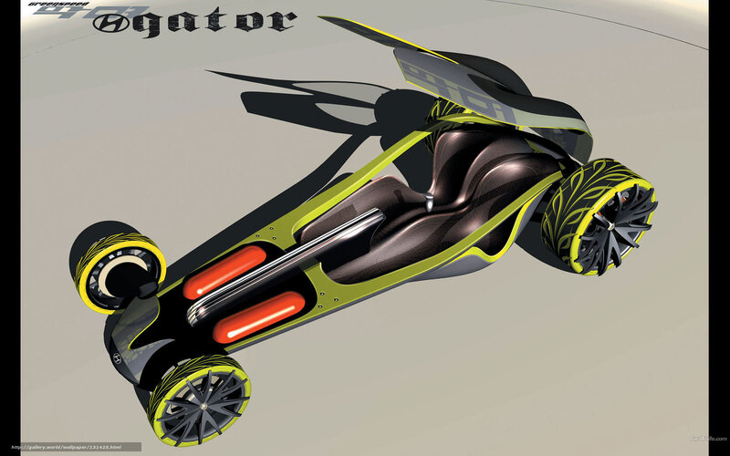 Futuristic Concept Car — Black, 3d Render