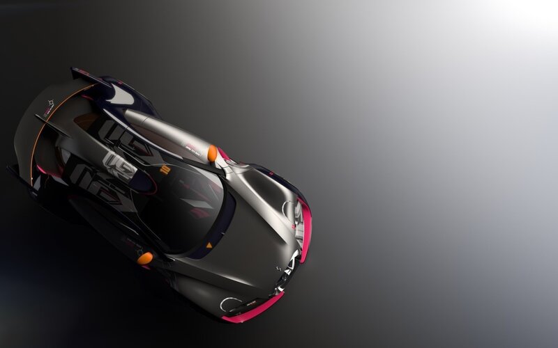 Futuristic Concept Car — Black, Dramatic, 3d Render, Dashboard