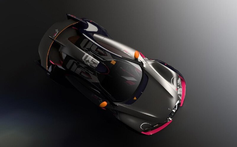 Futuristic Concept Car — Black, Dramatic, 3d Render, Windshield