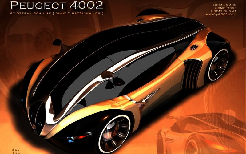 Futuristic Concept Car — Black, Dramatic, Digital Art