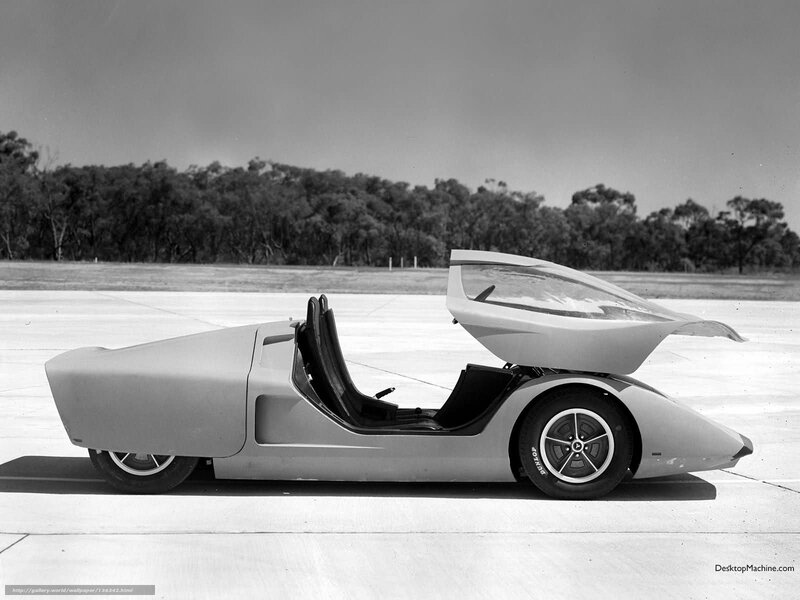 Futuristic Concept Car — Black, Neutral, Photograph